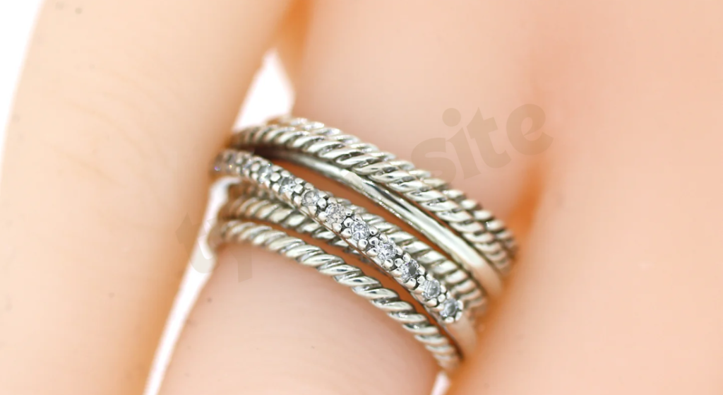 David Yurman Diamond Crossover Ring