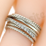 David Yurman Diamond Crossover Ring